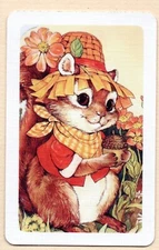 cute rodent swap card / playing card