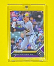 2023 MLB Topps Now Joey Wiemer Rookie PURPLE PARALLEL /25 SSP Brewers #18 RC 🔥