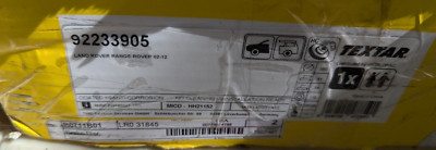 TEXTAR Front Brake Disc Rotor 92233905 (G3DC)