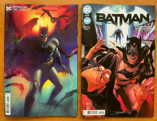 BATMAN 109  Main Cover + Josh Middleton Card Stock Variant Set DC NM 