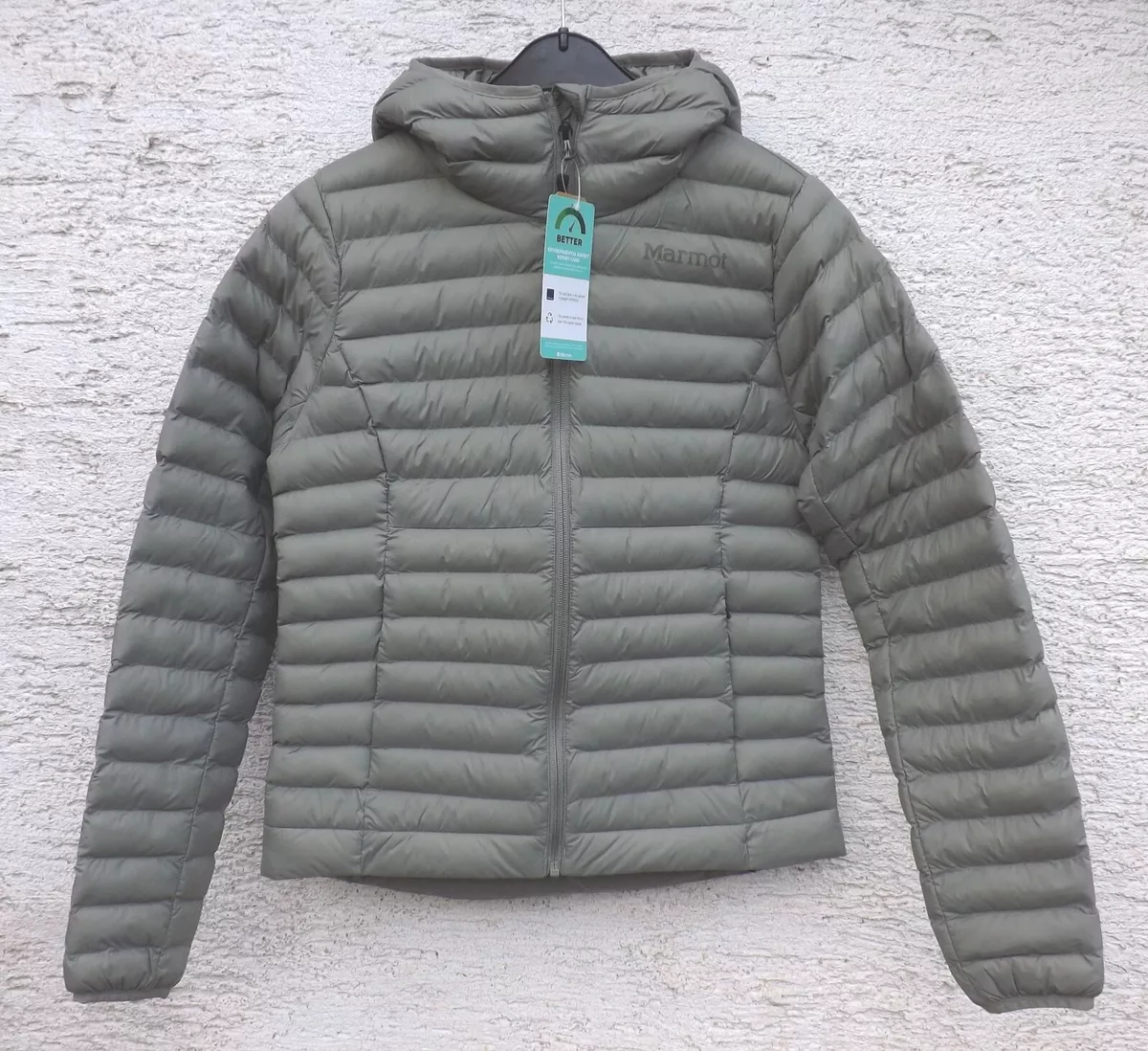 Marmot Echo Featherless Hoody Women Lightweight Insulated Jacket with Hood Vetiv Marmot Echo Featherless Hoody Women Lightweight Insulated Jacket with Hood Vetiv