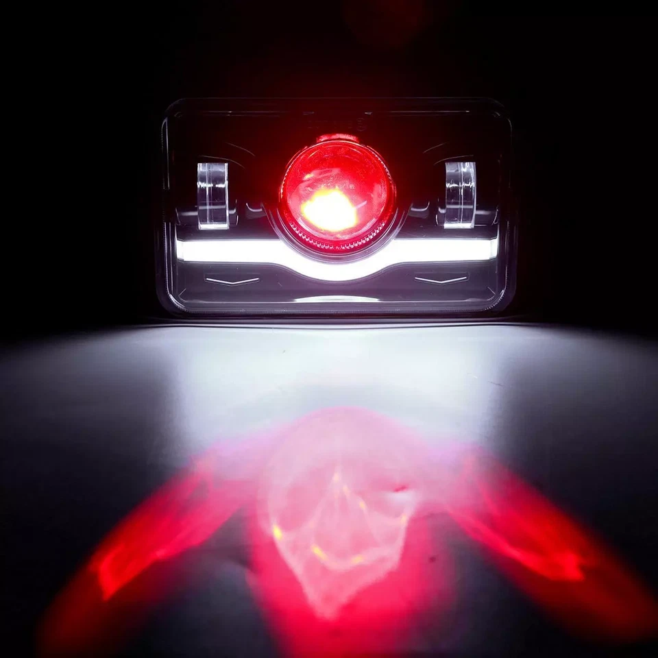 4PCS 4x6" LED Headlights Hi/Lo DRL Fit for Chevrolet Camaro Iroc-Z Z28 1982-1992 - Image 4 of 4