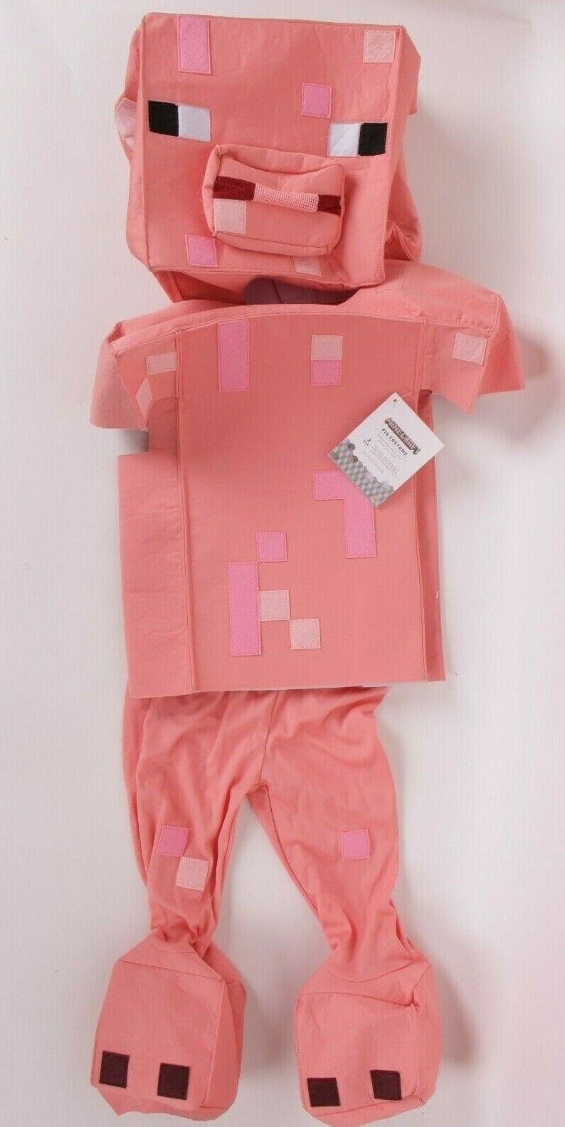 3-pc Pottery Barn Kids Minecraft Pig toddler Halloween costume, size 3T