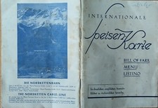 Broschüre Speisenkarte in deutscher,englischer,französischer,intalienischer Spr.