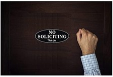 No Soliciting Sign for Home,No Soliciting Sign for House Durable UV and Weather