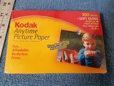 Kodak Anytime Picture Photo Paper Soft Gloss 4x6 100 Sheets