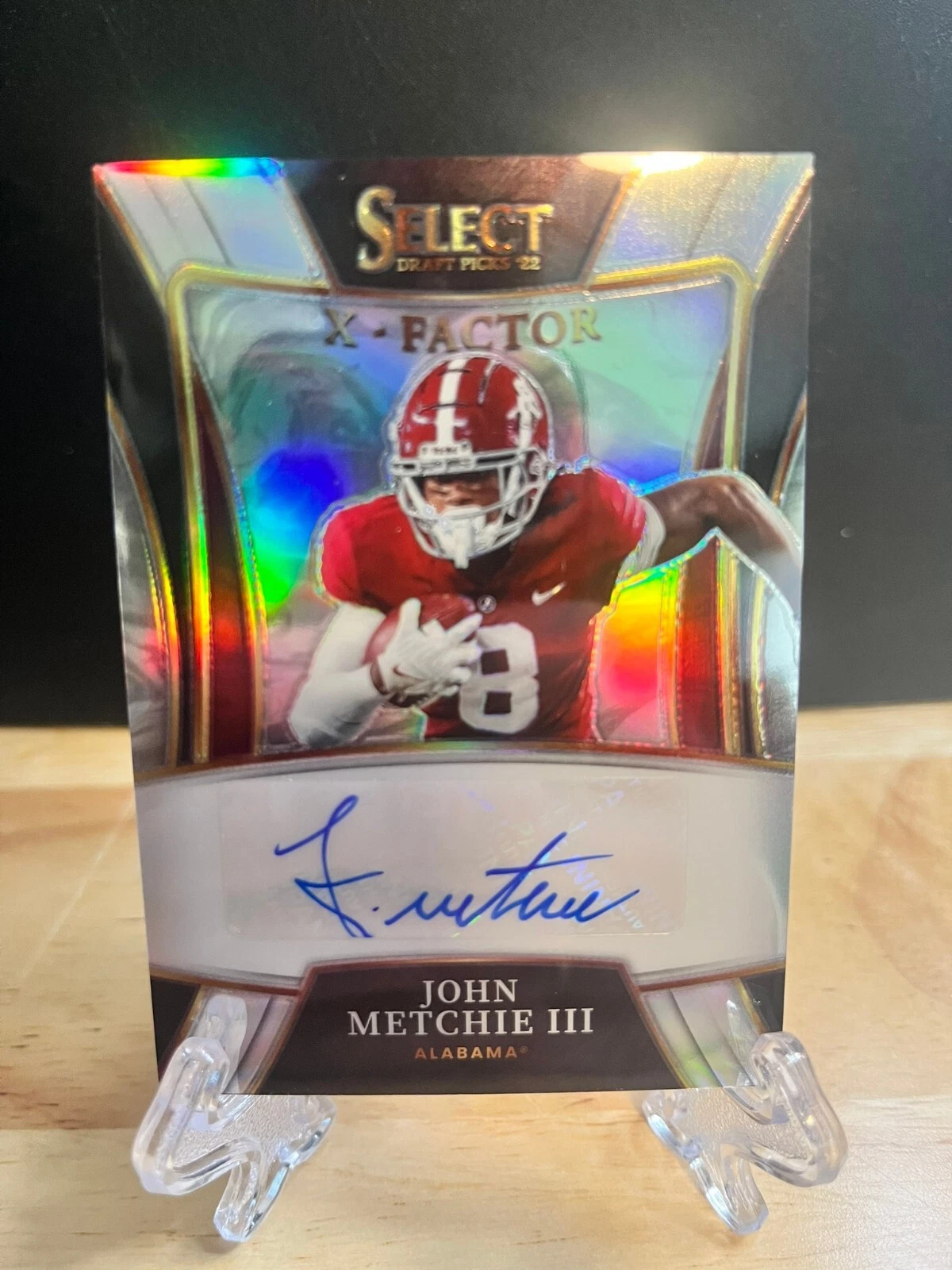 John Metchie Panini Select Draft Picks X-Factor Signatures #XJME Base