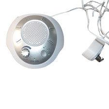 Homedics SoundSleep White Noise Sound Machine, Silver, Small Travel Silver