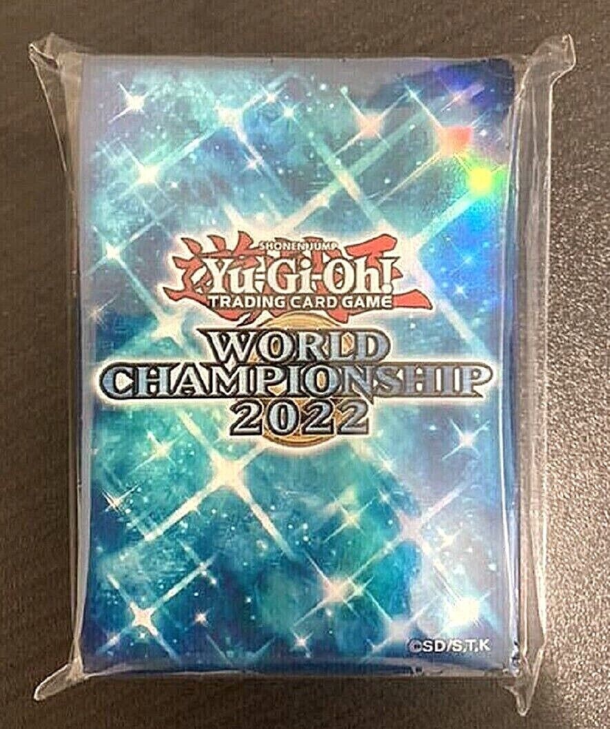 Yugioh Card Protector 100 Sleeves WORLD CHAMPIONSHIP QUALIFIER 2018 WCQ NEW