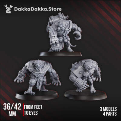 Rattenclan - Giant Mine Rat Squad (x3)
