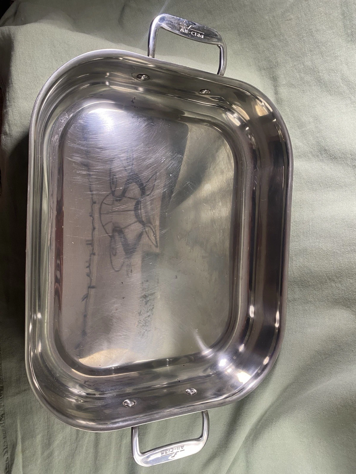 EUC All-Clad Stainless Steel Roaster/Lasagna Roasting Pan