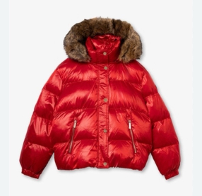 NEW Women’s Michael Kors Short Puffer Jacket In Red: Size XS