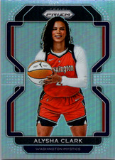 Alysha Clark Silver Variation Prizm ( 2022 Panini Prizm WNBA #79 Mystics Storm )