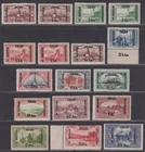Iraq British Occupation 1918-21 KGV Surcharge Set Mint SG1-14 cat £200 faults
