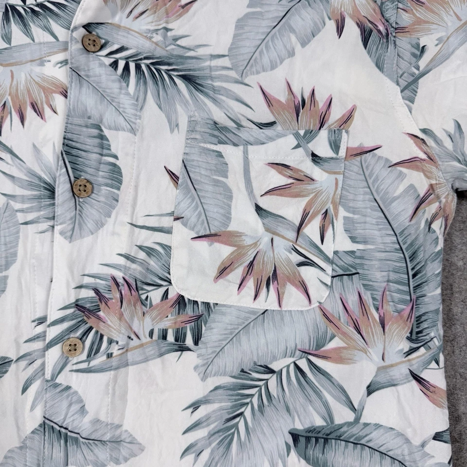 Camisa Thruston Extra Quality Aloha Hawaiana Vintage Para Hombre Talla JP:LL (US:L) Blanca Foto 3 de 4