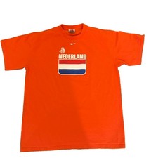 Y2K Vintage Holland Netherlands Van Nistelrooy Nike Soccer World Cup T-Shirt XL