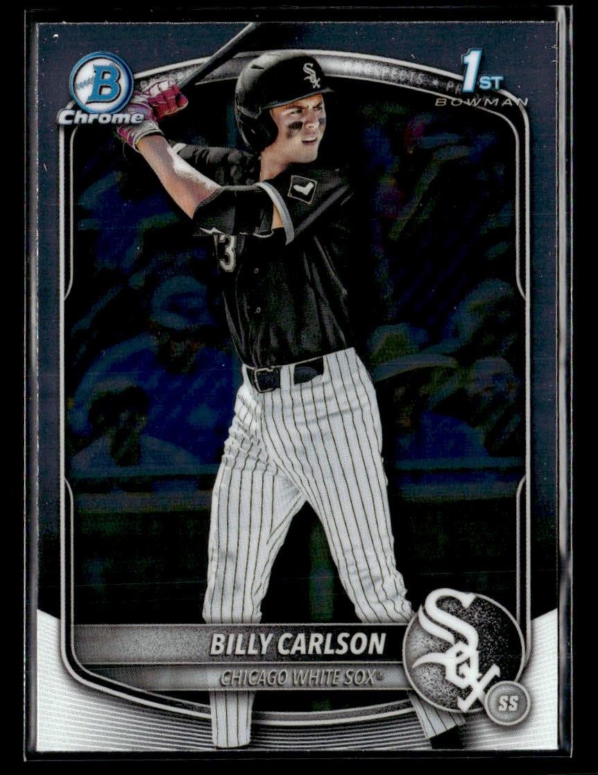 2025 Bowman Draft #BDC-10 Billy Carlson Chrome Card Chicago White Sox