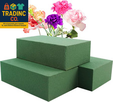3Pcs Floral Foam Blocks,Green Wet Dry Flower Foam Plant Foam for Fresh  Artific