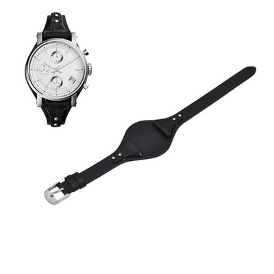 Boyfriend ES3817 18mm Black Leather Watch Strap For Fossil