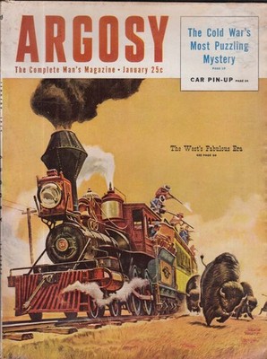 ARGOSY 1 1953 Erle Stanley Gardner Rolls-Royce Buffalo hunting underwater ballet