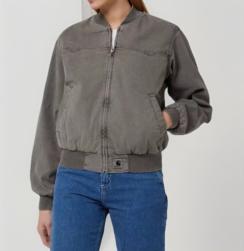 Carhartt WIP W' Santa Fe Bomber I030284 Black Faded S - Picture 2 of 9