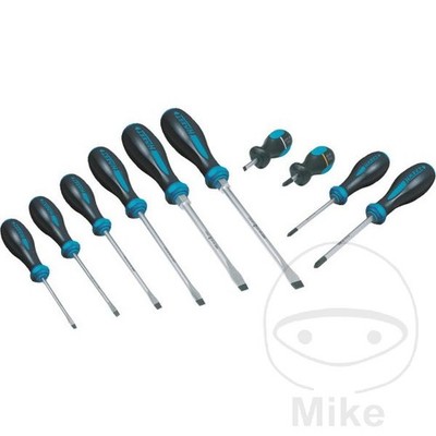 HAZET Set of 10 screwdrivers 7 XSCHL 3 XPH