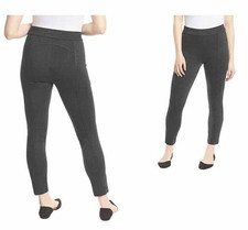 Anne Klein Women's Tummy Control Stretch Ponte Pants Charcoal Heather