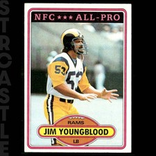 1980 Topps - Jim Youngblood #120 Los Angeles Rams 🏈 Football Card