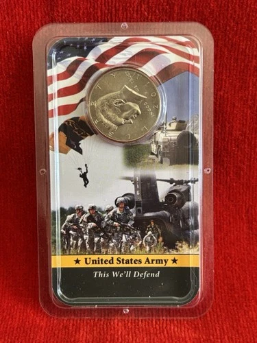 2011 - P Kennedy Half Dollar Coin U.S. Army Cover Unc Showpak