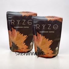 RYZE Mushroom Coffee Organic Vegan 6.35 oz Bags Lot of 2 Exp 12/2027