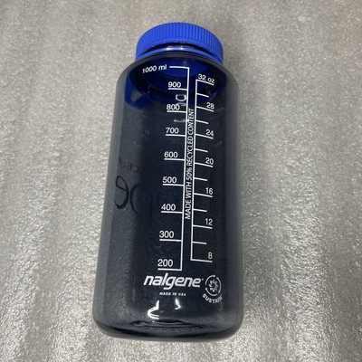 Nalgene Tritan Wide Mouth 32 oz. Sustain Water Bottle Blue Color Camping