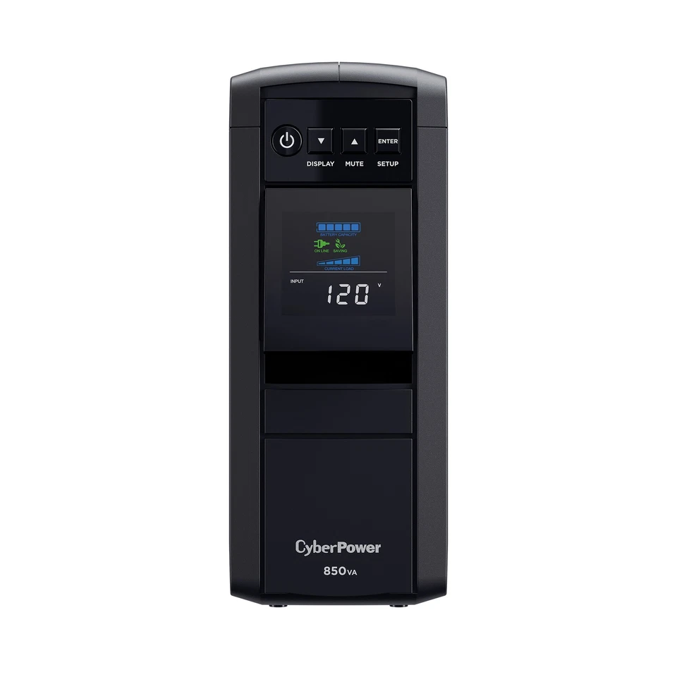 UPS CyberPower CP850PFCLCD-R PFC onda sinusoidal 10 salidas - certificado restaurado