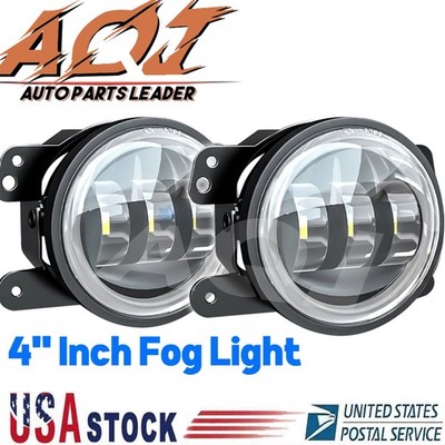 For Dodge Charger 2011-2014 4'' Inch LED FOG Lights Front Bumper Driving Lamps