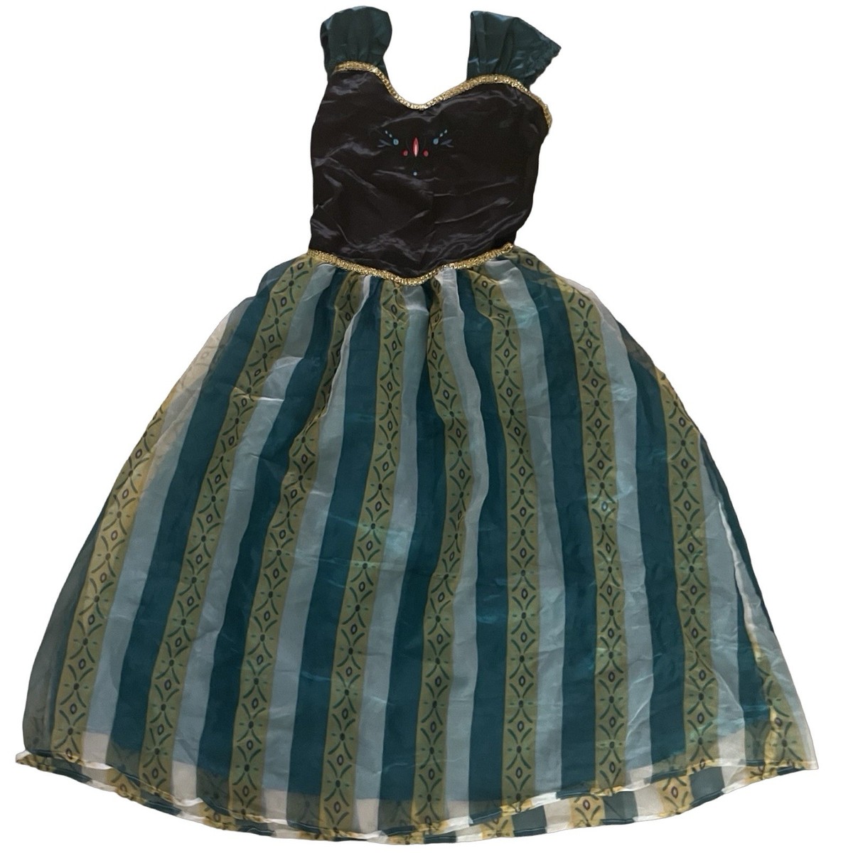 Disney Frozen Anna Halloween Costume Dress Size 14-16 Or Women's