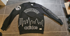 ADIDAS ORIGINALS RUN DMC 1982 GRAPHIC MEN'S BLACK SWEATSHIRT SZ M