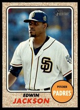 Edwin Jackson 2017 Topps Heritage #194 San Diego Padres 25697 Baseball Card