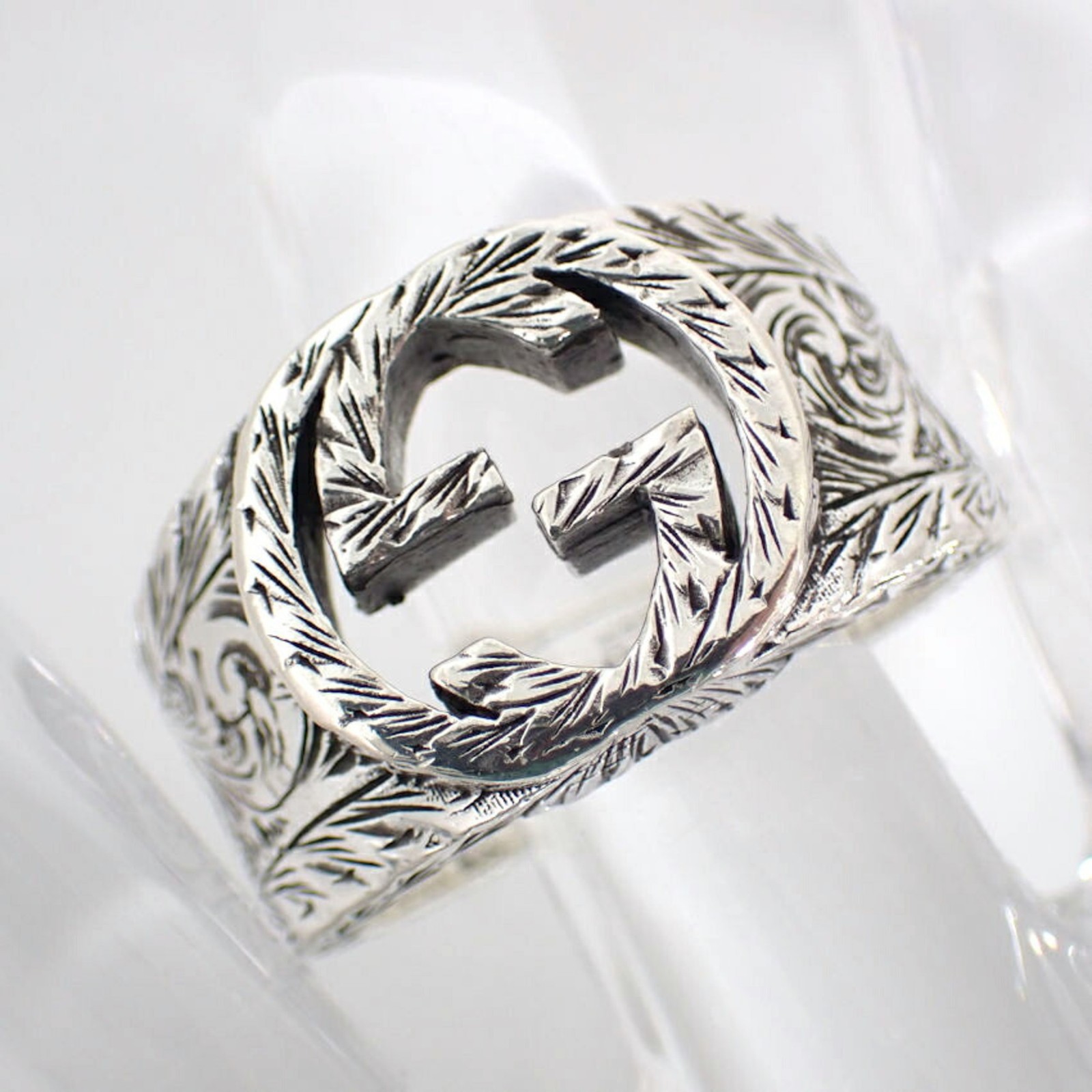 GUCCI 925 Interlocking Ring, size 22 - image 7