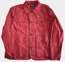 New POLO RALPH LAUREN TWILL Vintage-Inspired Washed WADING Men's Jacket XL