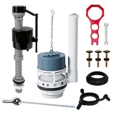 2 Inch Everything Toilet Tank Repair Kit Adjustable Fill Valve Bolts Tools