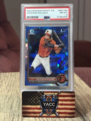 2022 Bowman Draft Chrome Sapphire Edition Jackson Holliday #BDC-168 PSA
