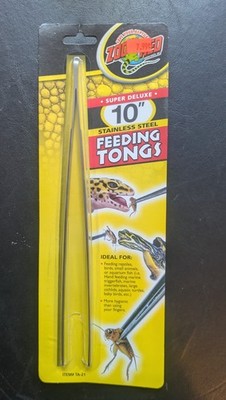 Zoo Med Super Deluxe 10 '' Stainless Steel Feeding Tongs