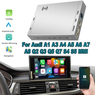 Kabelloses wireless Carplay Android Auto für Audi A1 Q1 Canbus Box Decode Kode 