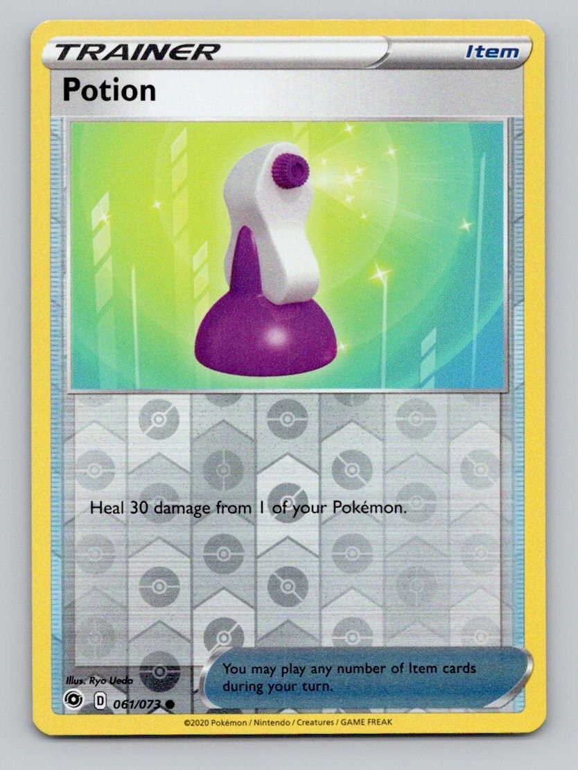 Potion 061/073 Common Champion's Path Pokemon Reverse Holo Near Mint