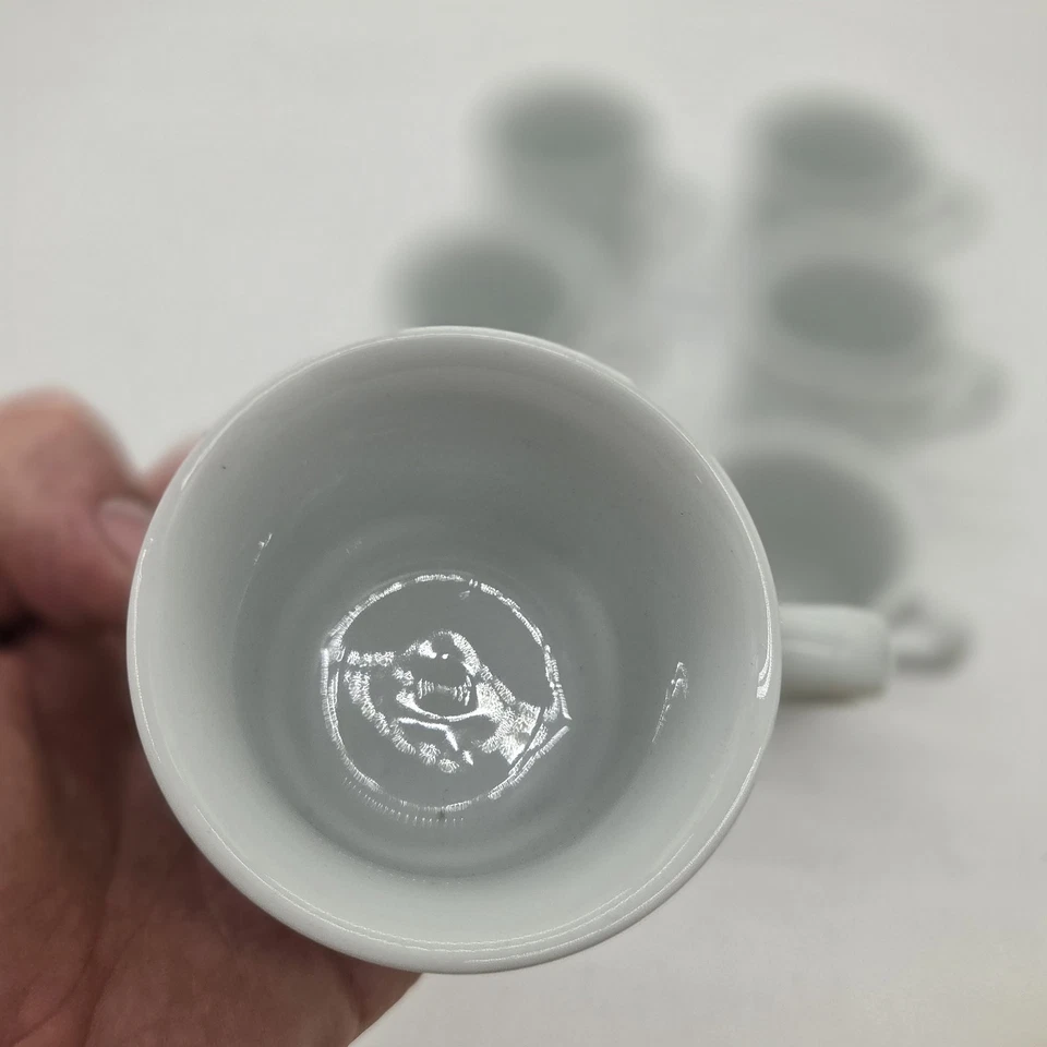 Juego de 6 tazas de té de café blanco tazas de porcelana IKEA 21986 Foto 3 de 4