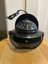 VINTAGE AIRGUIDE NO 88B MARINE BOAT COMPASS W/MOUNTING BRACKET ROSELAND NJ