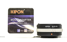 KIPON MOUNT ADAPTER: FUJIFILM FX CAMERA TO NIKON G LENSES / EXCELLENT CONDITION
