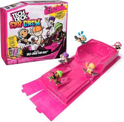 Tech Deck SK8 Crew Fun Box 2024 Skatepark Set Fingerboard Figures NEW Toy