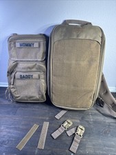 Tactical Baby Gear MOD Sling Baby Diaper Bag Brown Backpack Nylon Mod Panel 004