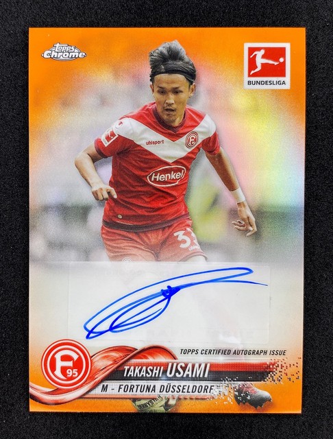 Topps 2018-19 Bundesliga Chrome Takashi Usami /25 Auto Düsseldorf