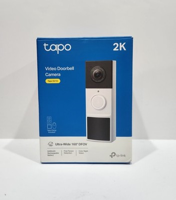 TP-Link Tapo D210 2K Video Doorbell Camera Open Box (Missing Mounting Hardware 